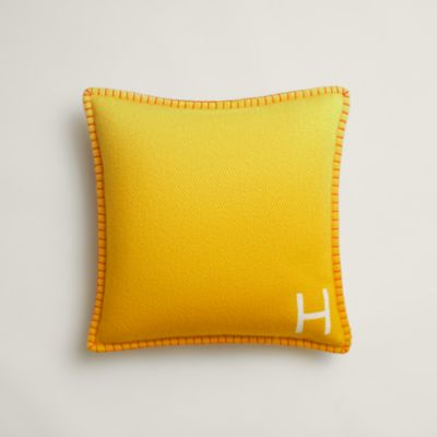 Casaque pillow - Yellow | Hermès Canada